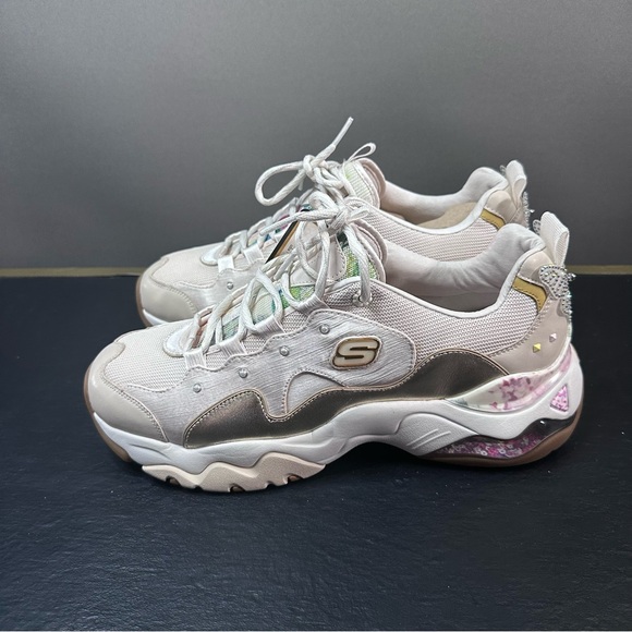 NIB Skechers Premium Heritage D'Lites 3.0 Air Sparkling Lady Butterfly Limited - Picture 7 of 15